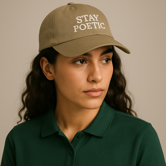 Stay Poetic Organic Cap · The Elisora