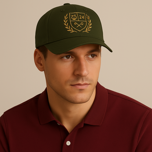 Lyre Crest Organic Dad Cap · The Elisora