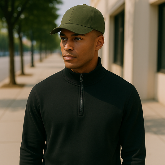 Organic Cotton Cap · Dark Green · The Elisora