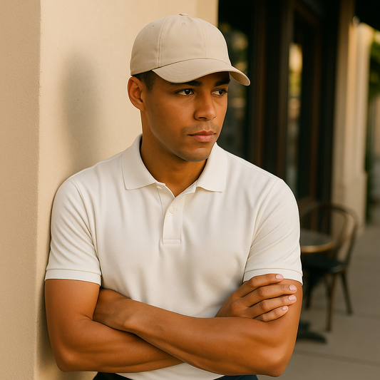 Organic Cotton Cap · Sand Khaki · The Elisora