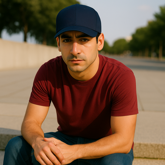 Organic Cotton Cap · Oxford Navy · The Elisora