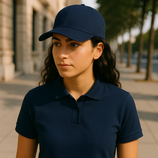 Organic Cotton Cap · Oxford Navy · The Elisora