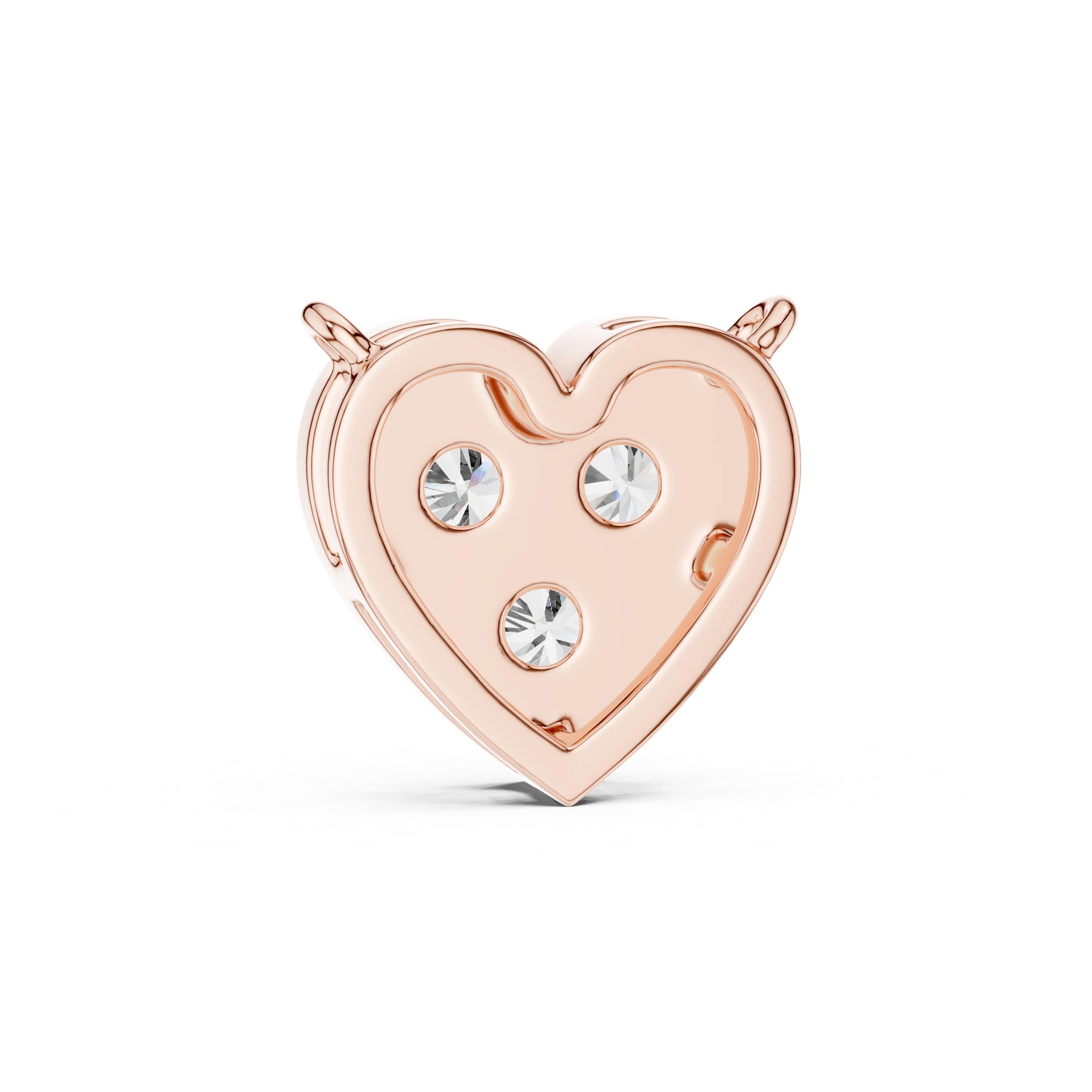 Heart Cluster Diamond Pendant with Round Brilliant Stones - 0.360 CT Dainty Everyday Necklace | The Elisora Jewels