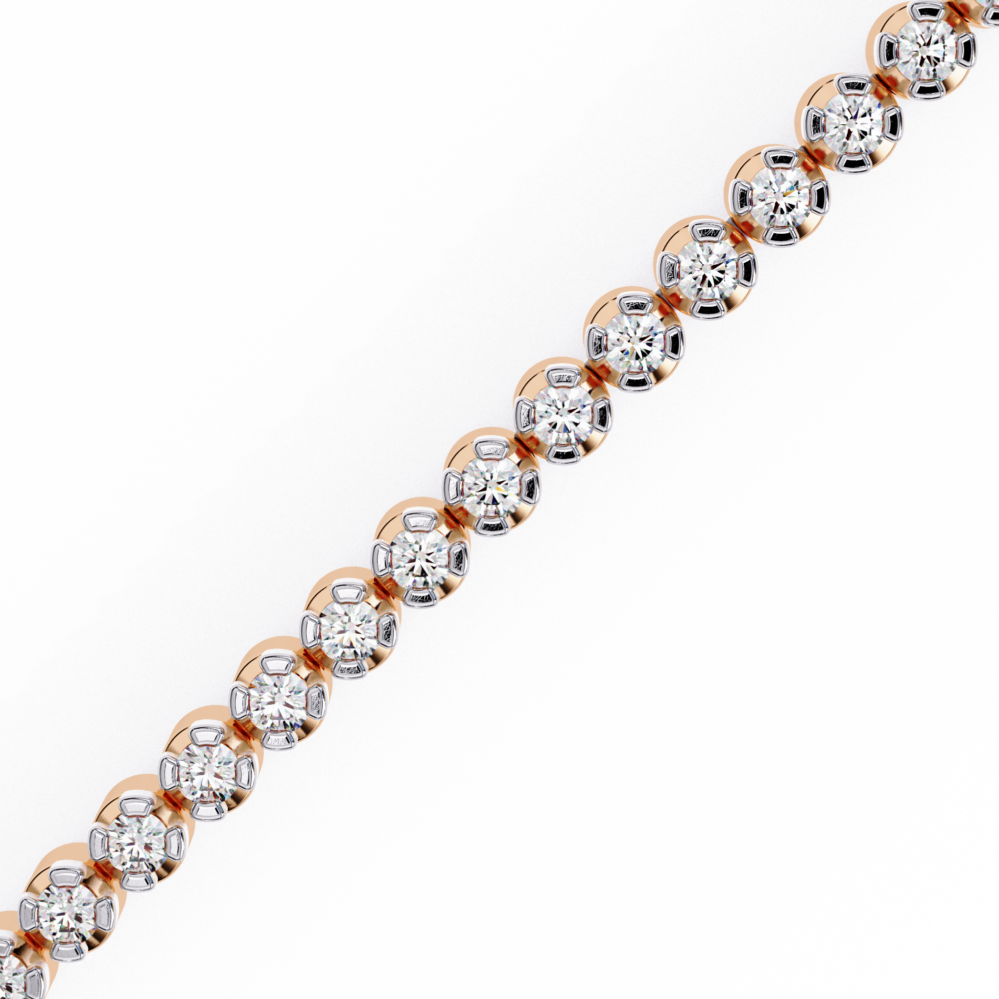 Classic Round Diamond Tennis Bracelet • Minimalist Prong-Set Bracelet • Timeless Everyday Luxury • Elegant Fine Jewelry Bracelet