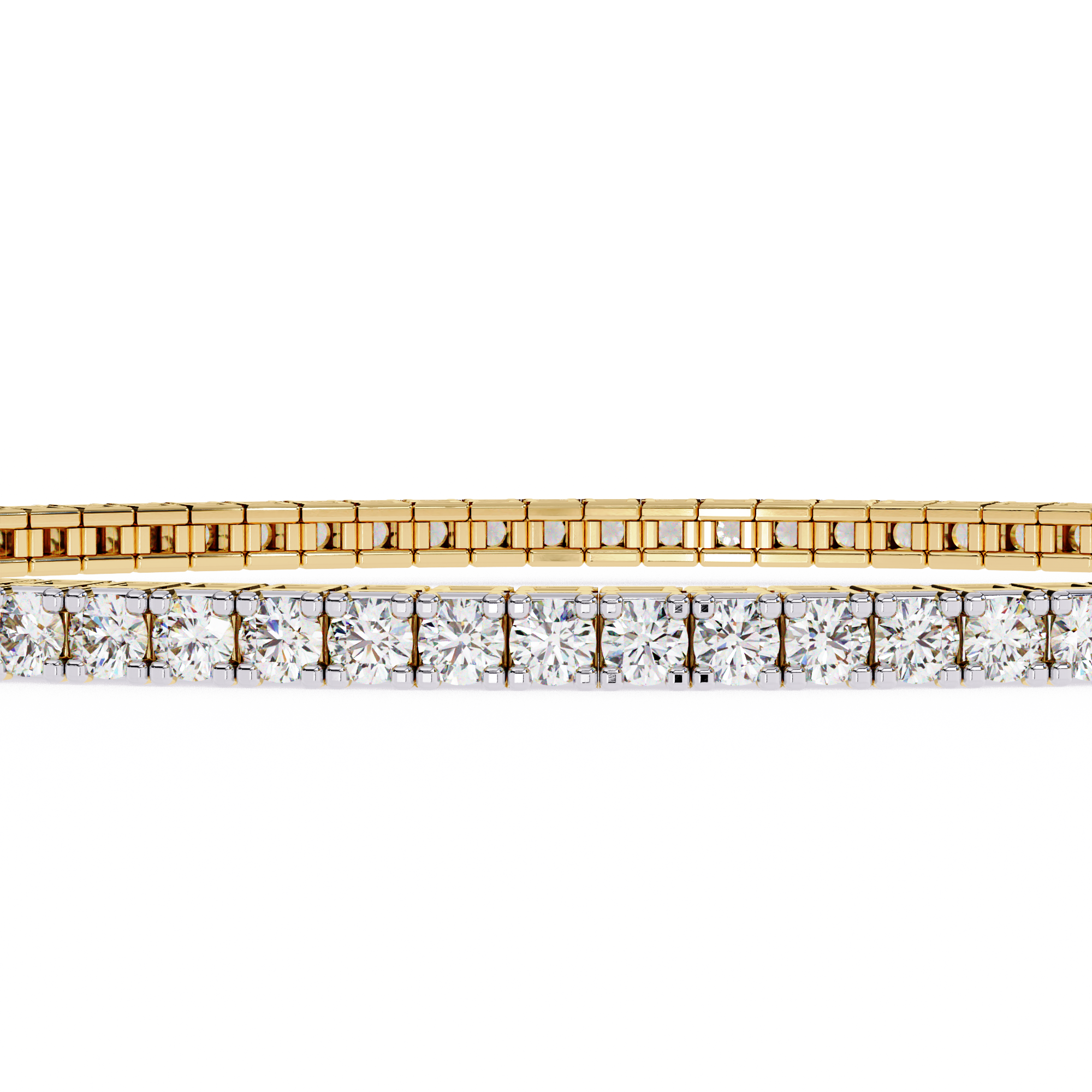 Classic Round Diamond Tennis Bracelet • Minimalist Prong-Set Bracelet • Timeless Luxury Bracelet • 10K / 14K Gold or Sterling Silver • Elegant Everyday Jewelry