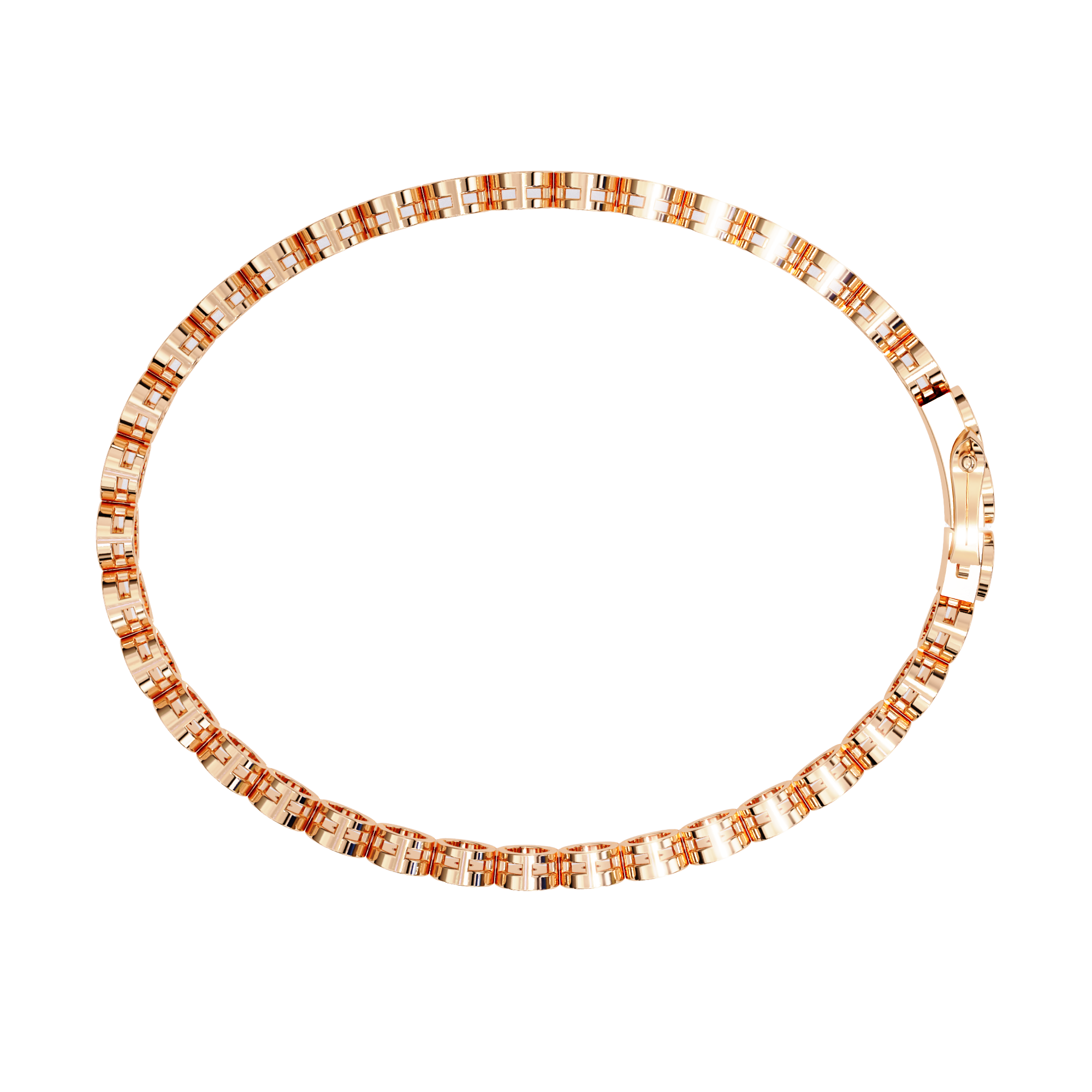 Minimalist Bezel Diamond Tennis Bracelet • Round Cut Station Bracelet • Modern Everyday Luxury • 10K / 14K Gold or Sterling Silver